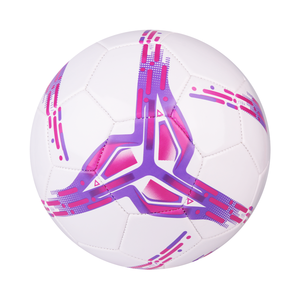 CJ Sports Taille Durable 3 270-300g Machine de ballon de football en PVC cousu vert violet pour l'entraînement récréatif et les allumettes - Product Image 3