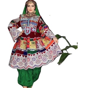 Vestido regional afgano de alta calidad para mujer Vestido Kuchi afgano bordado de manga larga de nuevo diseño en MOQ bajo - Product Image 1