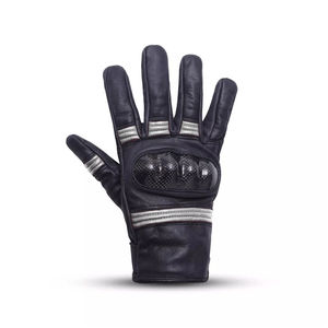 ถุงมือขี่มอเตอร์ไซค์หนังวัวแท้สีดำแบบยูนิเซ็กซ์ ระบายอากาศ กันน้ำ สำหรับขี่จักรยาน พร้อมเทคโนโลยีพิมพ์ลายและหน้าจอสัมผัส - Product Image 5