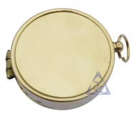 Boussole de poche en laiton, légère, design doré, avec aiguille luminescente pour la randonnée et les voyages en extérieur - Type portable