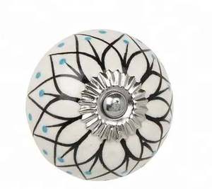 Fresh Arrival Grey Color Ceramic Knob Decorative Door Knobs Cabinet Drawer Knobs and Pulls Furniture Handle Wholesale - Product Image 3