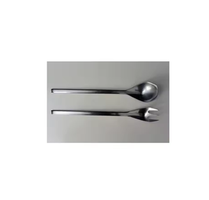 Juego de acero inoxidable para servir Cuchara para ensalada Tenedor para servir y cuchara para servir con mango PVD - Product Image 6
