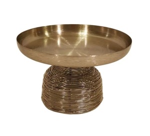 Set of Two New Design Wooden Serving Bowls with Aluminium Stand for Dates/<b>Chocolate</b> Serving at Parties Wholesale Price - Product Image 4