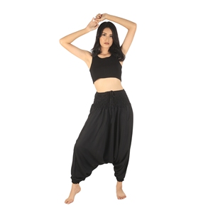 Napat vêtements unisexe élégant Aladdin Drop entrejambe pantalon coupe ample confortable fluide pour le yoga et tous les jours prêt à expédier PP0056-02 - Product Image 3