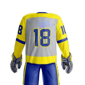 Uniforme de hockey sur glace 100% Polyester vêtements de sport maillot d'équipe uniforme de hockey sur glace uniforme de hockey sur glace de qualité supérieure - Product Image 5