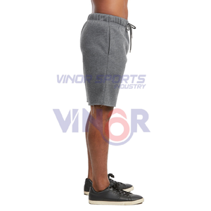 Pantalones cortos deportivos con cordón de punto a la moda para hombre, pantalones cortos para correr de verano con logotipo personalizado, pantalones cortos de secado rápido, venta al por mayor OEM - Product Image 3
