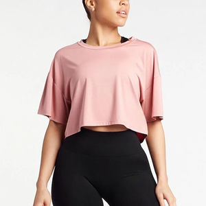 เสื้อยืดเอวลอยสำหรับผู้หญิงเสื้อแนวสตรีทเสื้อลำลองระบายอากาศและเป็นมิตรกับสิ่งแวดล้อมทำจาก2024 - Product Image 6