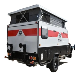 Mini caravane blanche en aluminium à bas prix, remorque de voyage de camping tout-terrain standard d'Australie avec cuisine - Product Image 1