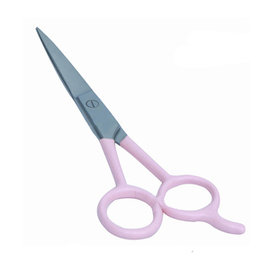 Bé màu hồng xử lý tóc kéo làm tóc kéo Đức lưỡi thép Kinh Tế cắt tóc kéo với phần còn lại sửa chữa - Product Image 1