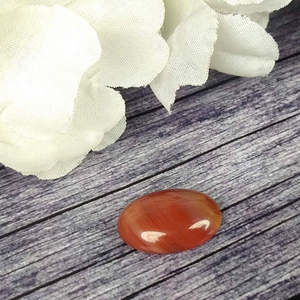 Piedra Preciosa Natural de Cornalina Estrella de 10 mm, 11.25 Ratti, Piedra Suelta para Astrología y Sanación de Chakras - Product Image 1
