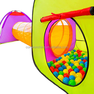 3 in 1 Pop-Up bambini bambini giocano tenda con Tunnel Ball Pit per bambini Indoor Outdoor Playhouse Baby Toy Gift Kids Play House tenda - Product Image 4