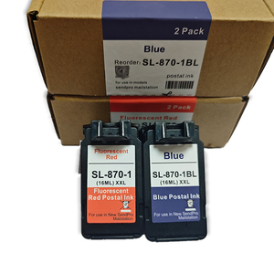 Asseel fluorescente Sl-870-1bl rosso blu cartuccia di inchiostro Chip Pitney Bowes per Sendpro Mailstation postimetro Csd1 - Product Image 3