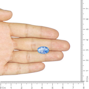 ไพลินสีน้ำเงินธรรมชาติ 3.99 กะรัต รูปทรงวงรี พลอยหลวม (8 มม.) - Product Image 3