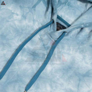 Venta al por mayor de fabricación de sudaderas con capucha de gran tamaño Tie Dye Hoodie Basics algodón mezclado peso pesado térmico hombres Sudadera con capucha - Product Image 3