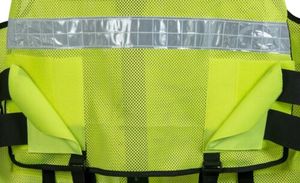 Chaleco de seguridad reflectante de alta visibilidad con cremallera frontal, chaleco táctico de seguridad con logotipo personalizado de último diseño, alta visibilidad - Product Image 5