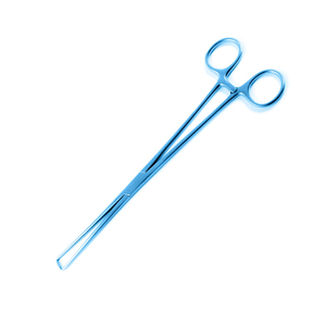 Fórceps uterinos Color azul recubierto Ginecología Grado médico Metal Acero Skene Tenaculum Fórceps para cirugía - Product Image 5