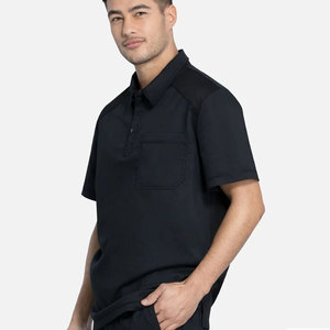 Ensembles d'uniformes médicaux à manches courtes en toile, personnalisables avec logo, respirants, unisexes, pour hôpitaux - Product Image 5