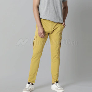 Meilleur prix Pantalon cargo décontracté pour hommes 100% coton léger taille moyenne motif droit nouveau design pour Streetwear adultes - Product Image 5