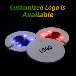 Autocollant lumière LED Party Favors Bar Coasters Barman Table Bottle Service LED Coaster Bar Bottles Light Up Ice Cubs For Drinks - Product Image 4