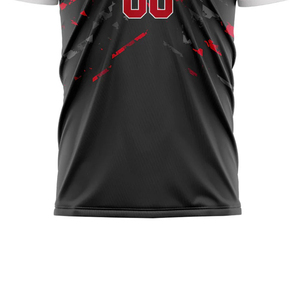 Tela para Uniformes de Béisbol, Malla Transpirable, Impresión Digital, Camiseta de Poliéster de Secado Rápido, Diseño Personalizado, Antibacteriana, Cuello en V - Product Image 2