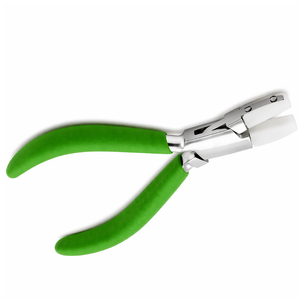 Pince à bec plat en nylon pour la fabrication de bijoux, outil anti-rayures, pince à bec souple pour l'enroulement de fil, poignée verte - Product Image 1