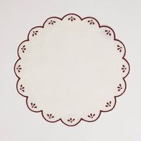 Set de table en lin européen élégant et luxueux avec broderie, réutilisable et lavable, pour mariage, banquet, décoration de la maison, logo personnalisé