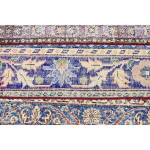 Alfombra Turca Vintage, Alfombra de 2.2x8 pies, Alfombra Persa Azul de Lana - Product Image 5