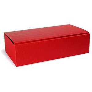 Burgundy Corrugated Board Bottle Gift Box 361x188x94mm-TRANSPAK Pack of 25 - Product Image 1