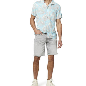Short d'été décontracté en jean avec fermeture à glissière Short décontracté en jean respirant avec look moderne - Product Image 5