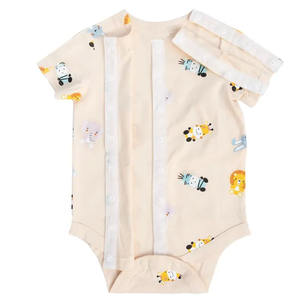 Vêtements adaptés Body tout accès imprimé Safari Body Preemie à 4T G-Tube Catheter NICU Body compatible avec les ports avec des besoins spéciaux - Product Image 4