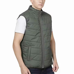 Best Selling Puffer <b>Vest</b> Fashion Wear Durable Material <b>Men</b> Padded <b>Vest</b> Outerwear Breathable Warm Padded Puffer Sleeveless <b>Vest</b> - Product Image 1