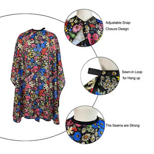 Capes de barbier haut de gamme de luxe en nylon et polyester pour coiffeur coupe de cheveux teinture style - Product Image 2