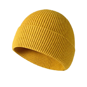Chapeau tricoté sans couture intégré Chapeau d'hiver en tissu pour adulte Unisexe Skullies & Beanies - Product Image 5
