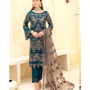 Suministro directo de fábrica Temporada de invierno para mujer Vestidos casuales Listo para usar Traje paquistaní Shalwar Kameez Hecho de seda para fiestas - Product Image 6