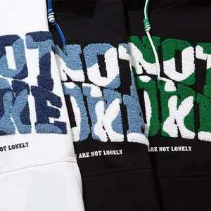 Vente en gros de pulls à capuche surdimensionnés personnalisés pour hommes sweats en molleton de coton impression bouffante 3D brodée mode hiver approvisionnement en vrac - Product Image 5