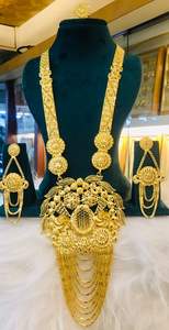 Conjunto de pendientes de Collar chapado en oro de 24 quilates de moda Vintage de inspiración italiana enviado directamente EE. UU. Francia España Turquía Comoras Mayotte - Product Image 5