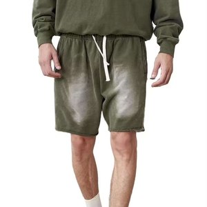 Pantalones Cortos Deportivos Personalizables con Logotipo, de Algodón Puro para Hombre, Color Sólido, para Gimnasio, Correr, Casuales, Mejores Precios - Product Image 1