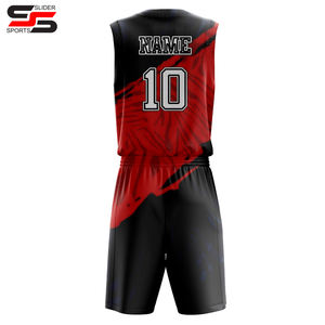 Ensemble de maillot de basketball personnalisé par sublimation pour adultes – Haut sans manches en polyester respirant de couleur unie, grande taille, imprimé – Idéal pour l'été - Product Image 2