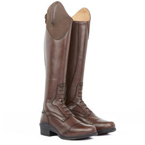 Botas de equitación unisex Botas ecuestres de cuero completo Botas de cuero de alta calidad con cremallera para hombre - Product Image 4