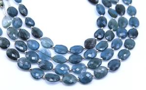 Musgo aguamarina facetado forma ovalada cuentas naturales hechas a mano 10 ''fabricación de joyas cuentas tamaño 10X14MM a 11X14MM aprox. - Product Image 5