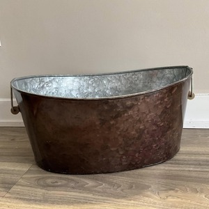 Poignées de baignoire vintage en acier inoxydable pour refroidir les boissons vin bière capacité 3L accessoire de cuisine de fête élégant portable - Product Image 5