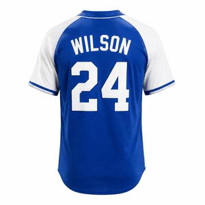 Men's Custom Polyester <b>Mesh</b> Baseball Jersey Royal <b>Blue</b> Athletic Fit Team Uniform Wholesale OEM - Product Image 2