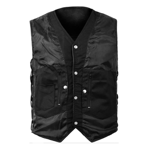 Custom <b>Men</b> <b>Fashion</b> <b>Vest</b> in Wholesale Price <b>Men's</b> Winter Leather <b>Vest</b> with Windbreaker Feature ODM Design Top Quality Biker <b>Vest</b> - Product Image 5