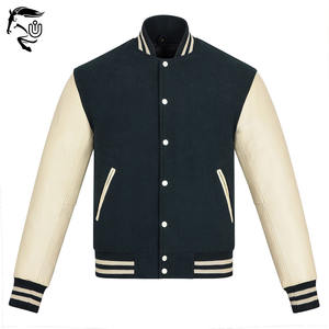 Veste universitaire grande taille d'inspiration vintage | Tissu en laine de couleur unie | Vêtements d'extérieur d'hiver personnalisés en différentes couleurs - Product Image 1