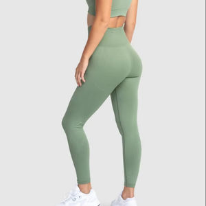 Mallas de entrenamiento sin costuras con compresión de glúteos, mallas de entrenamiento ajustadas de diseño personalizado para adultos, transpirables, personalizadas - Product Image 5