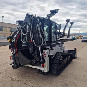 Chargeuse compacte sur chenilles Hidromek 62T, couleur noire, moteur diesel Yanmar 48,6 kW, capacité de la benne de 0,45 m³, composants essentiels - Product Image 4