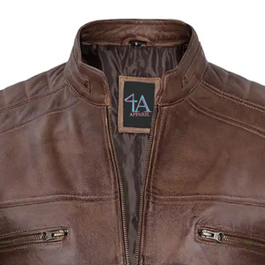 Hot Selling <b>Men</b> Clothing <b>Leather</b> <b>Jacket</b> New Fashion <b>Men</b> <b>Leather</b> <b>Jacket</b> Wholesale prices Top Quality - Product Image 6