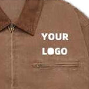 Premium Quality Vintage <b>Men's</b> Cotton Waterproof Breathable Embroidered Outdoor <b>Jacket</b> with Front Logo and Plus Size Options - Product Image 2