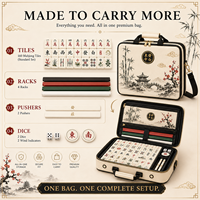 Sac de transport personnalisé pour Mahjong américain, étui de rangement rembourré pour tuiles et supports, vente en gros, OEM, marque privée