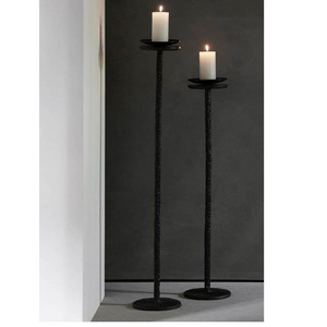 Bougeoir sur pied en fer forgé vintage fait main, combinaison simple, lampe à pied, porte-bougie pour salon, décoration d'intérieur - Product Image 5
